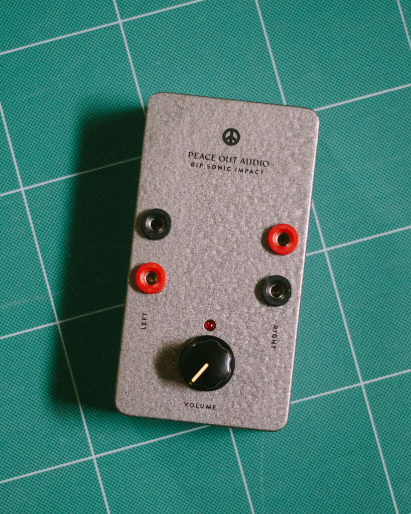 A top view of the Sonic Impact T-amp revived by Peace Out Audio